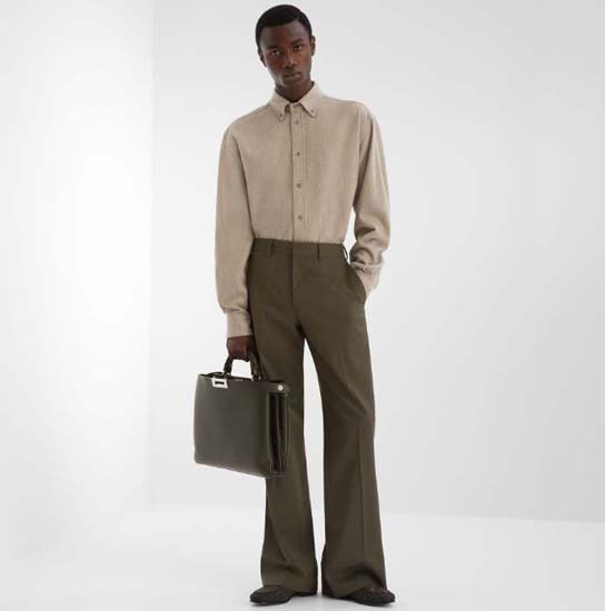 Fendi.svg Beige wool shirt